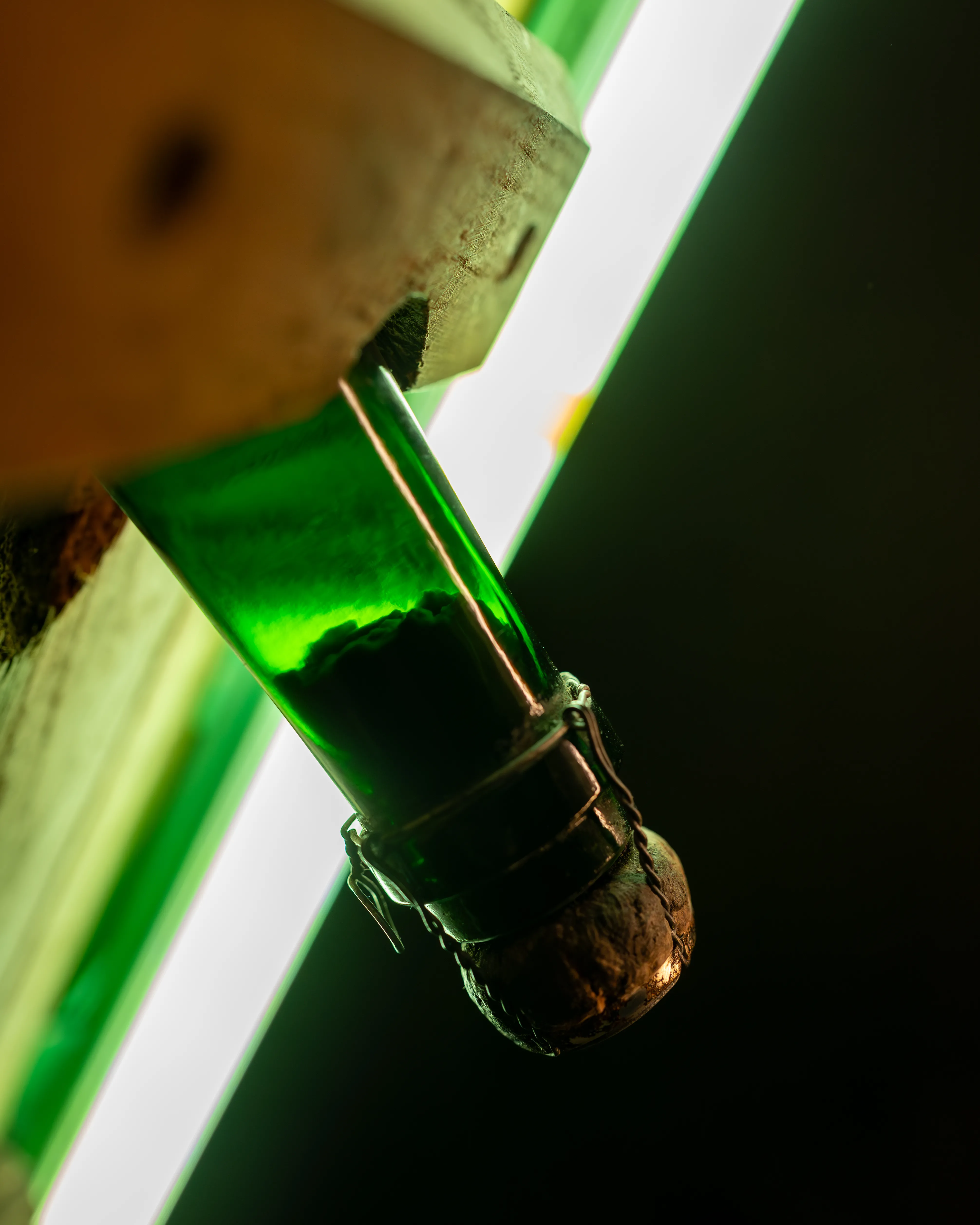 Champagne sur pupitre